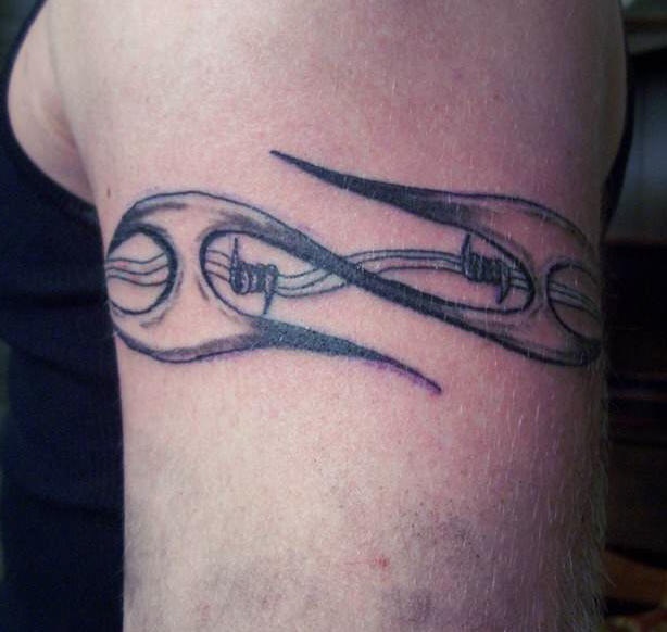 Barbed Wire Armband Tattoo Designs